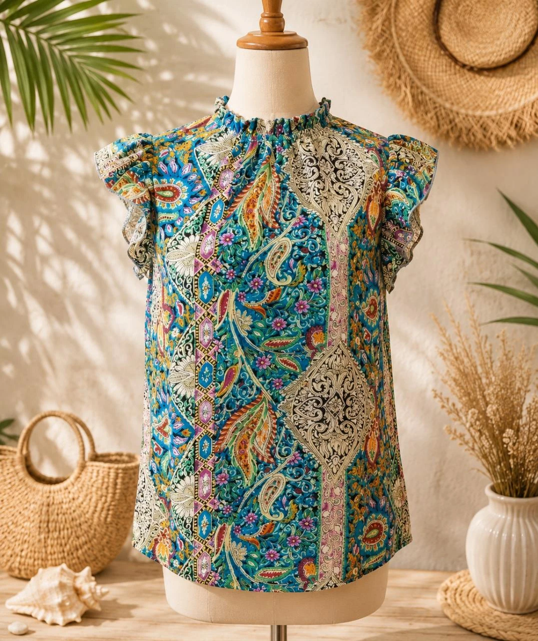 T-shirt multicolore taille S neuf